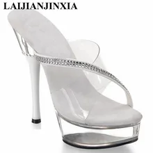 LAIJIANJINXIA DJ танцевальная обувь, ощущение Супер Высокий каблук 14 см, сексуальные свинцовые танцевальные туфли свадебные туфли M-002
