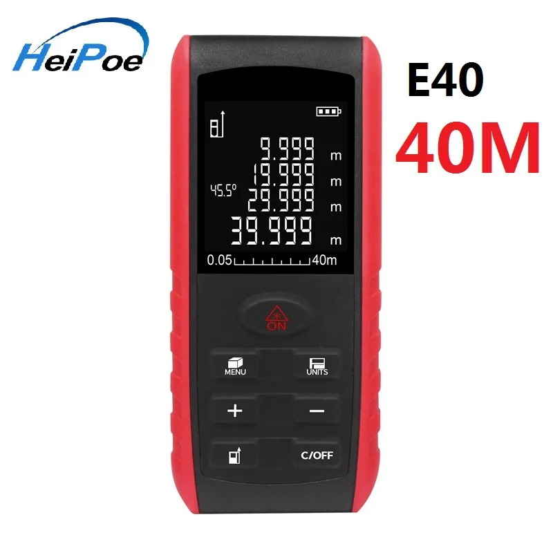 Laser Rangefinders Medidor Trena Handheld Laser Distance Meter 40M 60M 80M 100M Range Finder Diastimeter Measure Tape Laser Rangefinders Medidor Trena Handheld Laser Distance Meter 40M 60M 80M 100M Range Finder Diastimeter Measure Tape