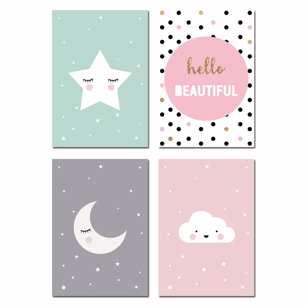 Cartoon-Moon-Star-Nursery-Quote-Wall-Art-Canvas-Poster-Prints-Kawaii-Nordic-Painting-Picture-Baby-Bedrooom(9)