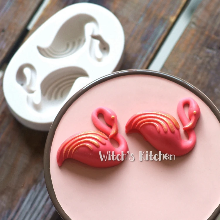 

Single Side Flamingos Shape Cake Mold Chocolate Mold for the Kitchen Baking Cake Tool DIY Sugarcraft Decoration Tool