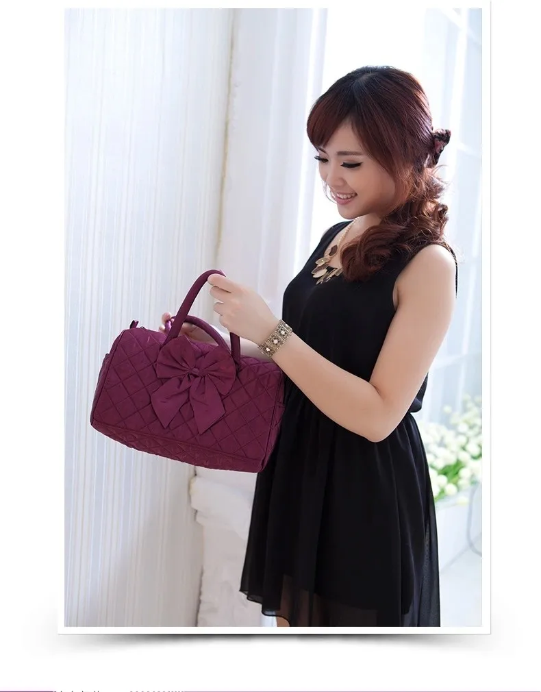 New bag lady bow Thailand pataya portable drum kit purses and handbags