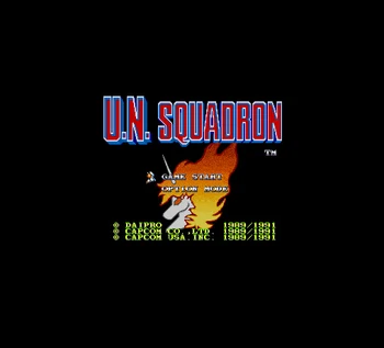 

U.N. Squadron 16 Bit Big Gray Game Card For NTSC USA Game Console