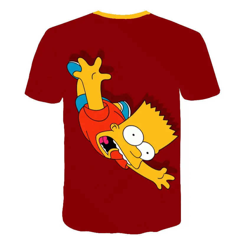 Мужская футболка с забавным 3D принтом Гомера Симпсона и его сына, футболка с коротким рукавом, модные повседневные Топы И Футболки, брендовая одежда унисекс