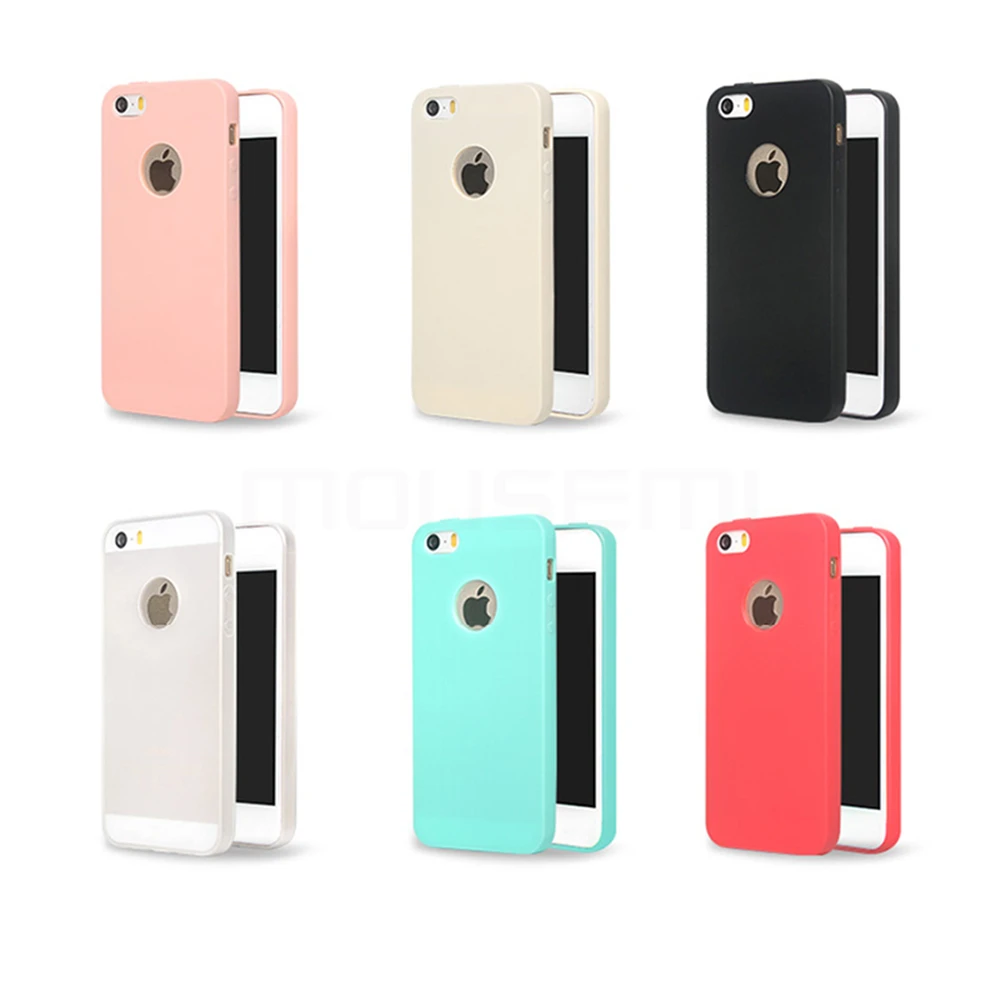 MOUSEMI Phone Cases Silicone 5S se For iPhone Case Candy For iPhone 5s se 5 Case Cute Silicone Pink Soft Luxury Matte Coque 5s 5 (2)