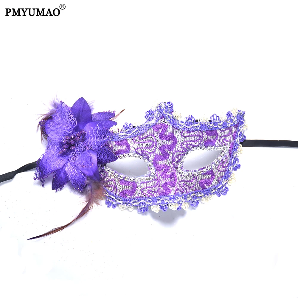 5pcs/lot Party Mask Masquerade decoration props mask lace head