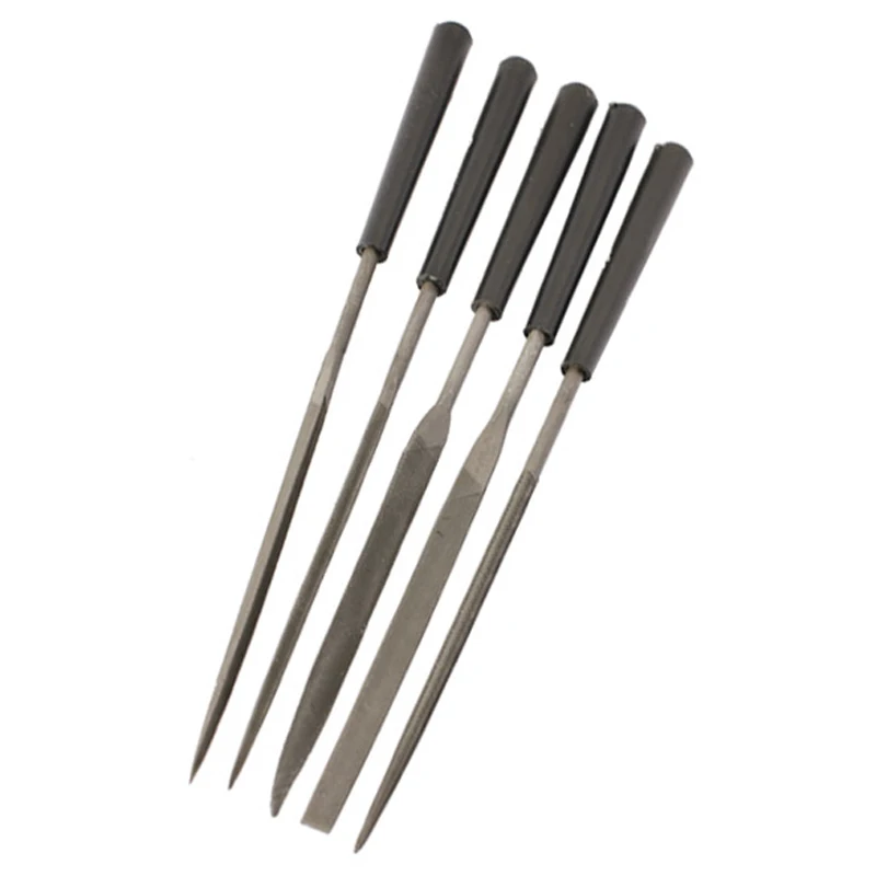 

5pcs 3*140mm Needle Files Sets Metal File Hand File for Wood Carving Craft DC112