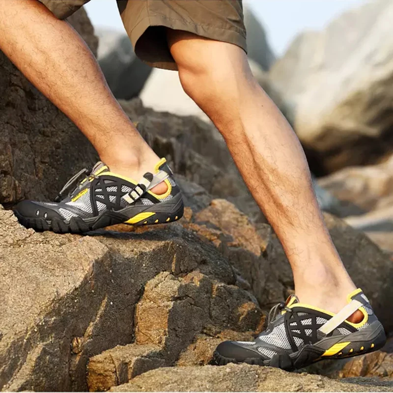 PUAMSS спортивная обувь для мужчин, для прогулок, для пляжа, альпинизма, быстросохнущие, крутые, дышащие кроссовки, Женская разноцветная обувь