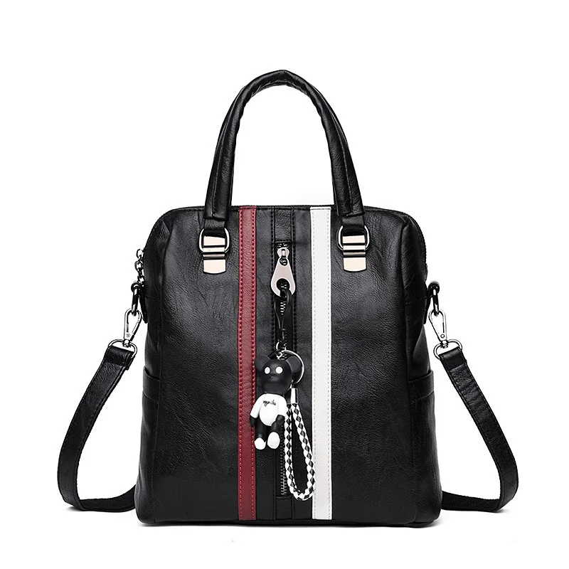 

New Backpack School Bags For Teenagers Girls Bag Women Backpack Top-handle Backpacks PU Leather Mochila Escolar Travel Bags