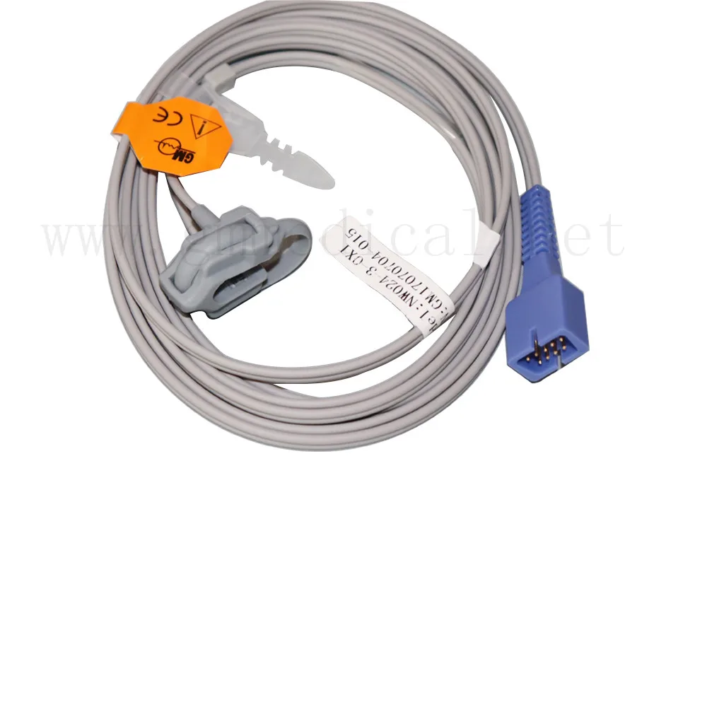 Neonate silicone wrap sensor DB9 male-9pin L=3M. Compatible Nellcor oximax Tech Non-detachable . | Красота и здоровье