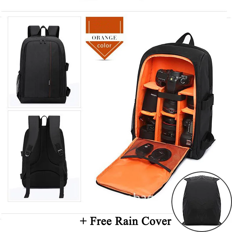 

Digital DSLR Camera Bag Camera Backpack Video w/ Rain Cover for Canon Sony UMC-S3C RX10 IV III RX1R HX50 H400 HX350 ILCE-6000