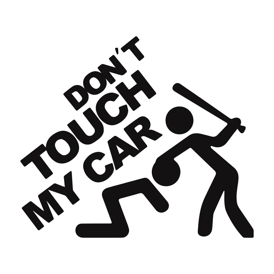Anycuros Funny Safety Warning Vinyl Car stickers DO NOT TOUCH MY CAR  Car Motorcycles Decal Accessories Car Styling 1412 cm  (5)