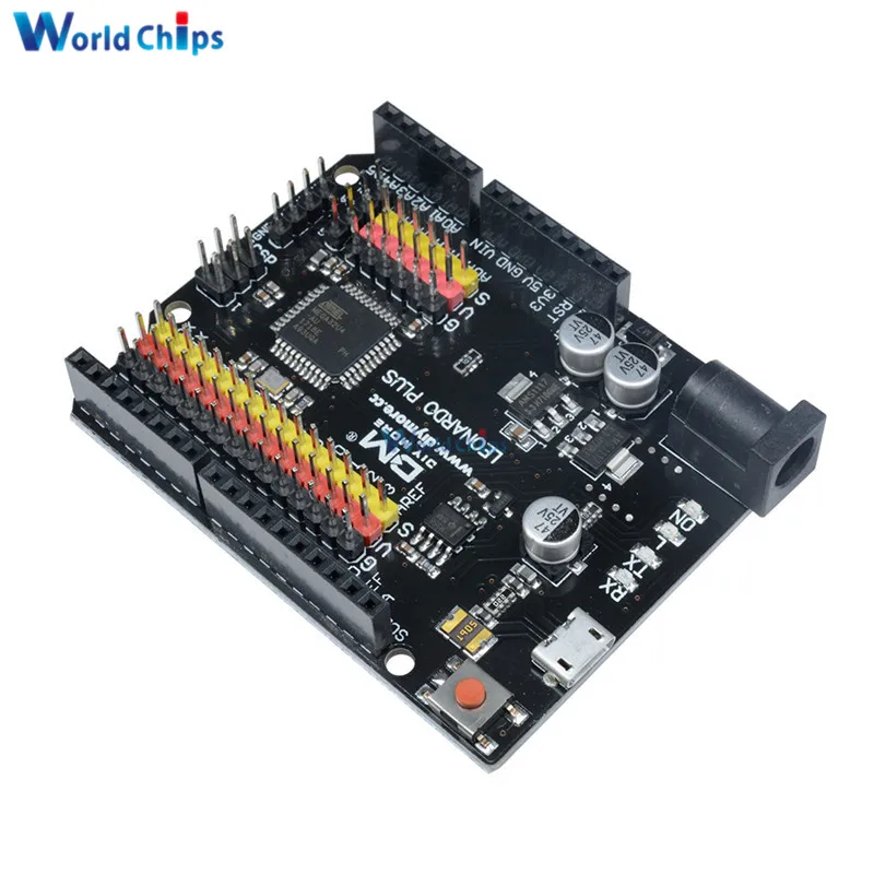 Для Leonardo R3 Plus плата CH340 CH340G ATmega32U4 ATmega32U4-AU плата микроконтроллера модуль для Arduino совместимый с кабелем