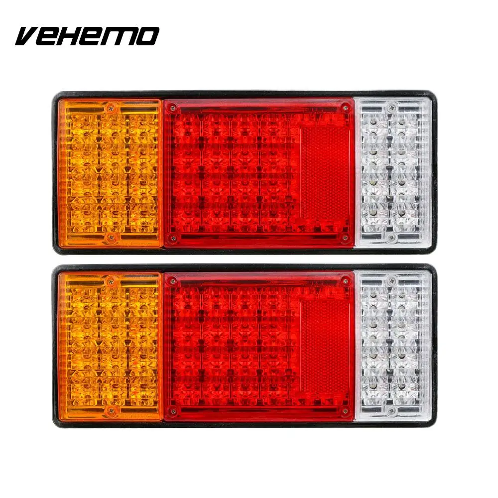 Vehemo Warning Lights Rear Lamps Tail Lights 44led 12V Super Bright