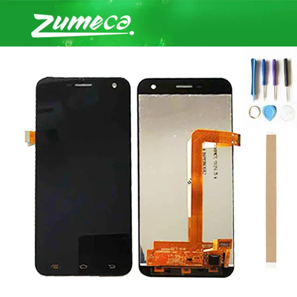 

1PC/Lot 5.0 Inch For Jinga Fresh 4G LCD Display Screen +Touch Screen Digitizer Replacement Part Black Color With Tape&Tool