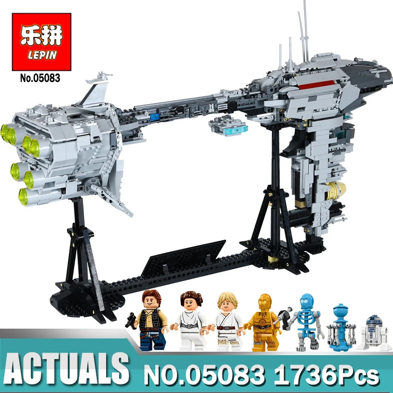 

Lepin 05083 Star MOC Wars Series The Nebulon toy B Medical Frigate Set Building Blocks Bricks Toys For children LegoINys Gifts