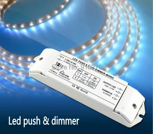 New 10A*1CH LED Dimmer fluorescent lamp dimmer 0/1 10v LED strip