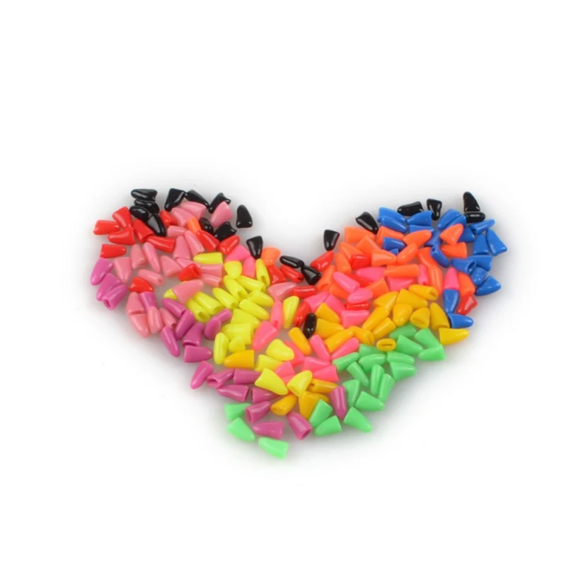 

Pet Tools 20pcs /lot Good Look Different Colors Bright Cute Interesting Pet Cat Dog Nail Plastic Claw Care Size XS S M L
