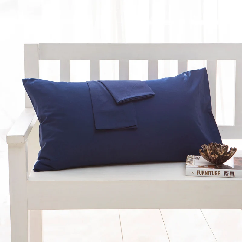 100 cotton Pillow case Solid Color Pillowcase Brief Style Pillow Case Cover Multi color and multi
