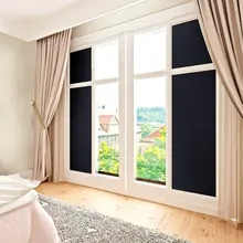 1 м x 20 м 0% VLT черная затеняющая стеклянная оконная пленка, защитная наклейка, теплоизоляционная декоративная пленка