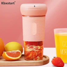 Kbxstart 350 мл Многофункциональная портативная соковыжималка, светильник для смузи, блендер, беспроводной USB подзарядка, фруктовый экстрактор, миксер