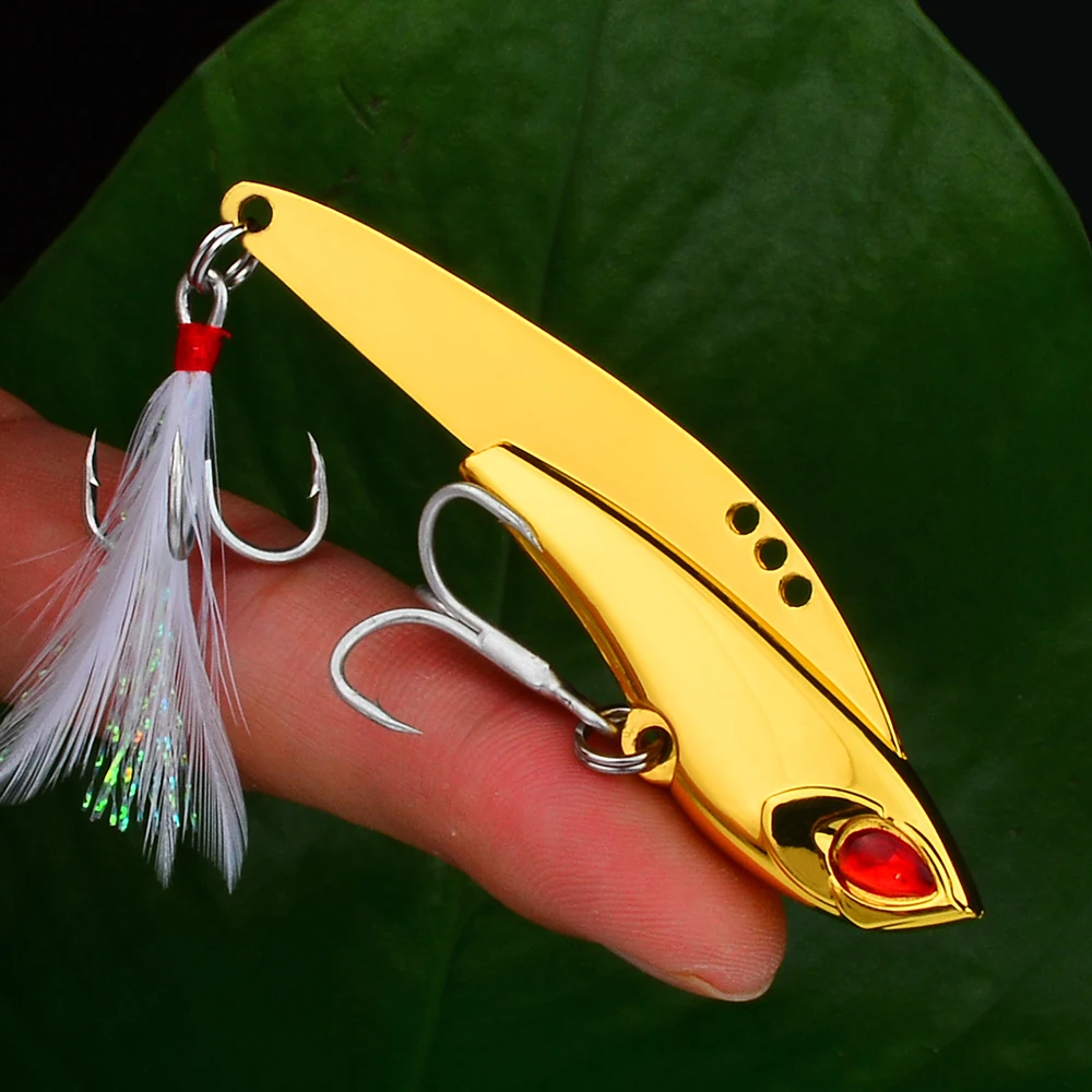 1 шт. блесны-дорожки FLYBASS рыболовные снасти 11g-16g-23g золото/металл серебристого