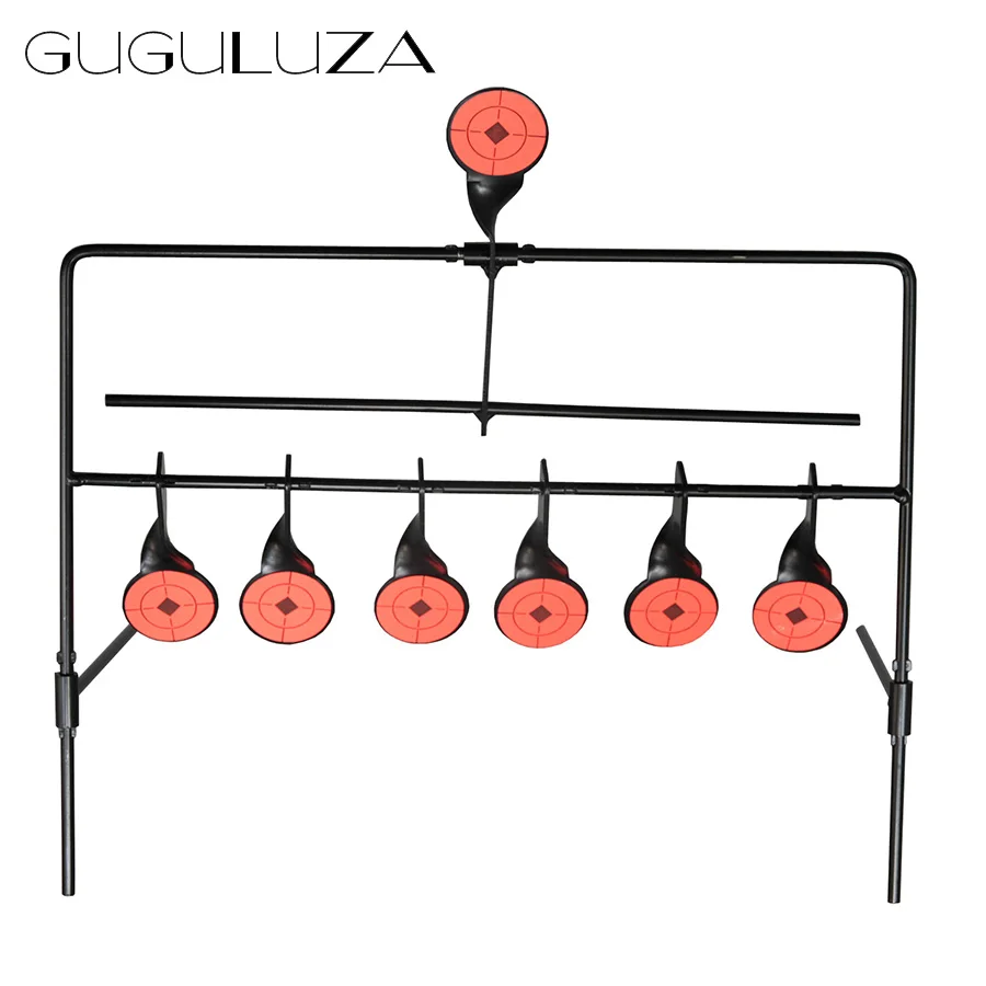 Новый 7-тарелка сброса цели Стрельба сброс мишени для Airgun Airsoft Пейнтбол Стрельба из лука Охота практика Автоматическая реактивной целевой