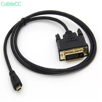 

Micro HDMI to DVI HD video adapter cable TV, monitor, LCD screen. Digital camera Micro interface to DVI1m 1.8m