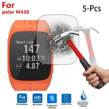 5Pcs Cover For Polar M430 Sport Smart Watch JUN-12A Tempered Glass Film Screen wearable devices smartwatch relogio inteligente 3