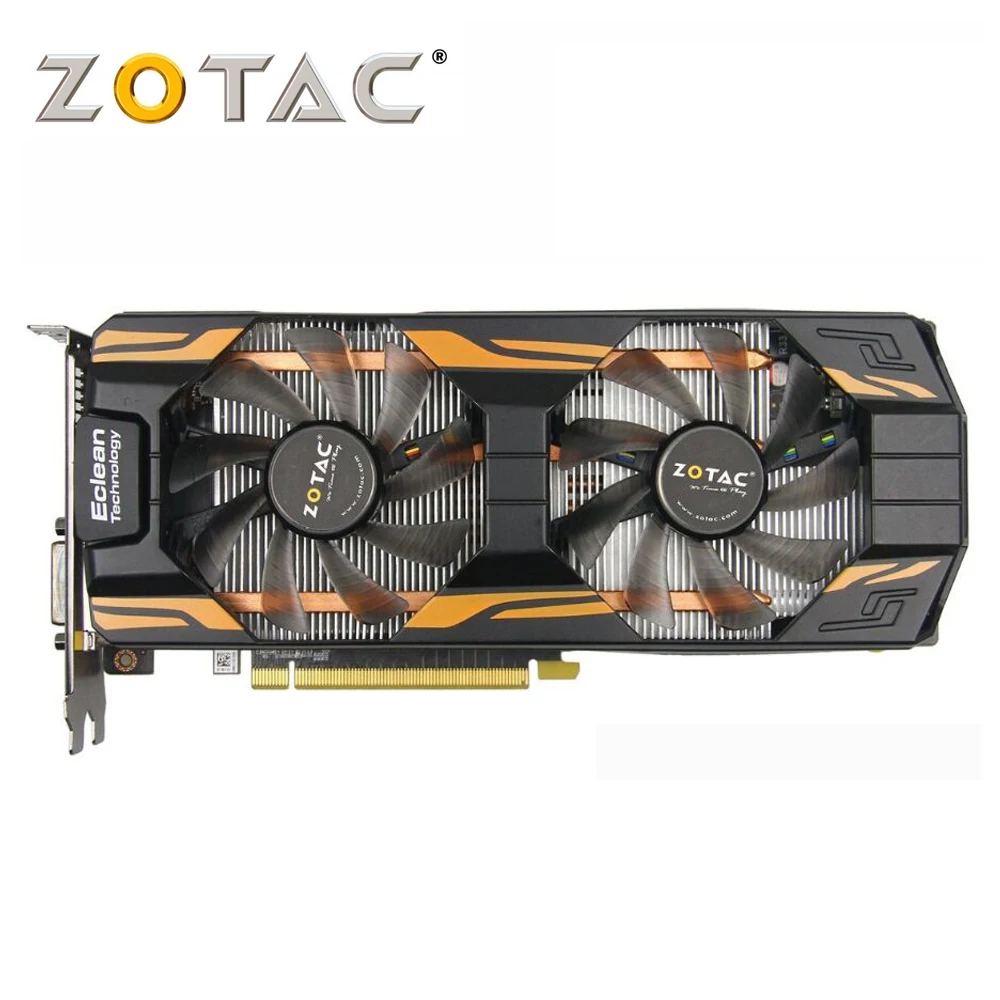 

ZOTAC Video Card used GeForce GTX760 2GD5 Thunderbolt 256Bit GDDR5 Graphics Cards for nVIDIA GTX 760 2GB 2G Hdmi Dvi 750 ti