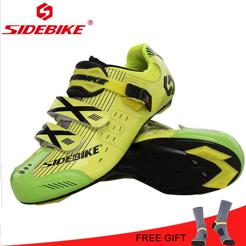 

SIDEBIKE Cycling Shoes Men Road Shoes Sapatilha Ciclismo Road Bicycle Bike Shoes Self-Locking Athletic triathlon Racing Sneaker