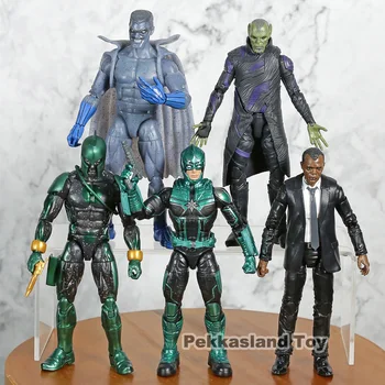 

Marvel Genuine Captain Skrulls Nick Fury Starforce PVC Action Figure Resin Collection Model Toy Gifts 5pcs/set