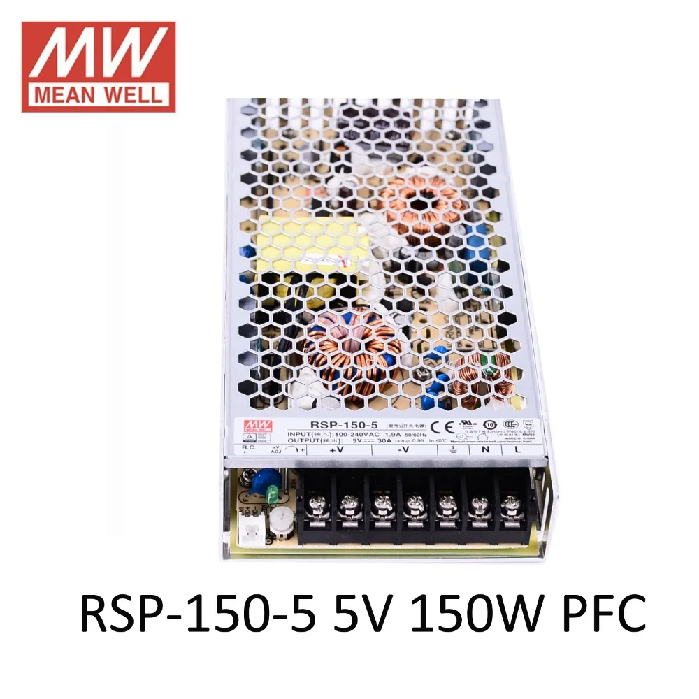 5V 30A 150W PFC function Original MEAN WELL Switching Power Supply RSP