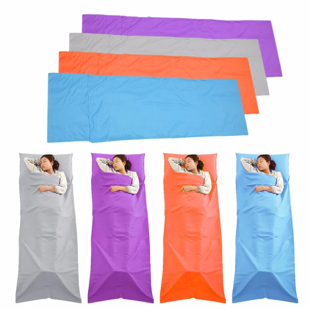 Sleeping Bag Liners Sleeping Bag Liner Travel Sleep Sack Sheet Hiking Camping Tent Mat Pad Gray Camping Hiking Sleeping Bags