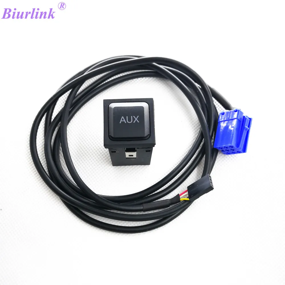 Автомобильный радиоприемник Biurlink DIY расширенный аудиоразъем мини переключатель