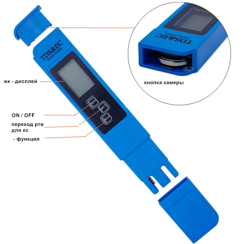 2 шт. цифровой 0,0-14,0 рН-метр тестер 0-9990ppm Цифровой TDS EC lcd Чистота воды PPM аквариумный фильтр скидка 28