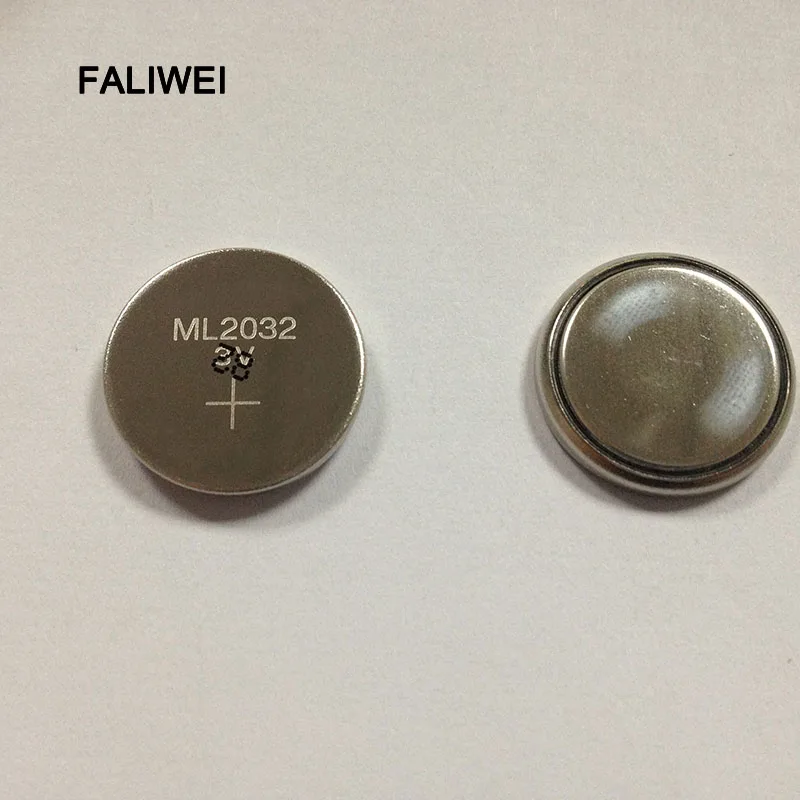

10pcs/lot 3V Rechargeable ML 2032 ML2032 Coin Cell Button CMOS BIOS RTC Back Up Reserve Battery/Fast shipping