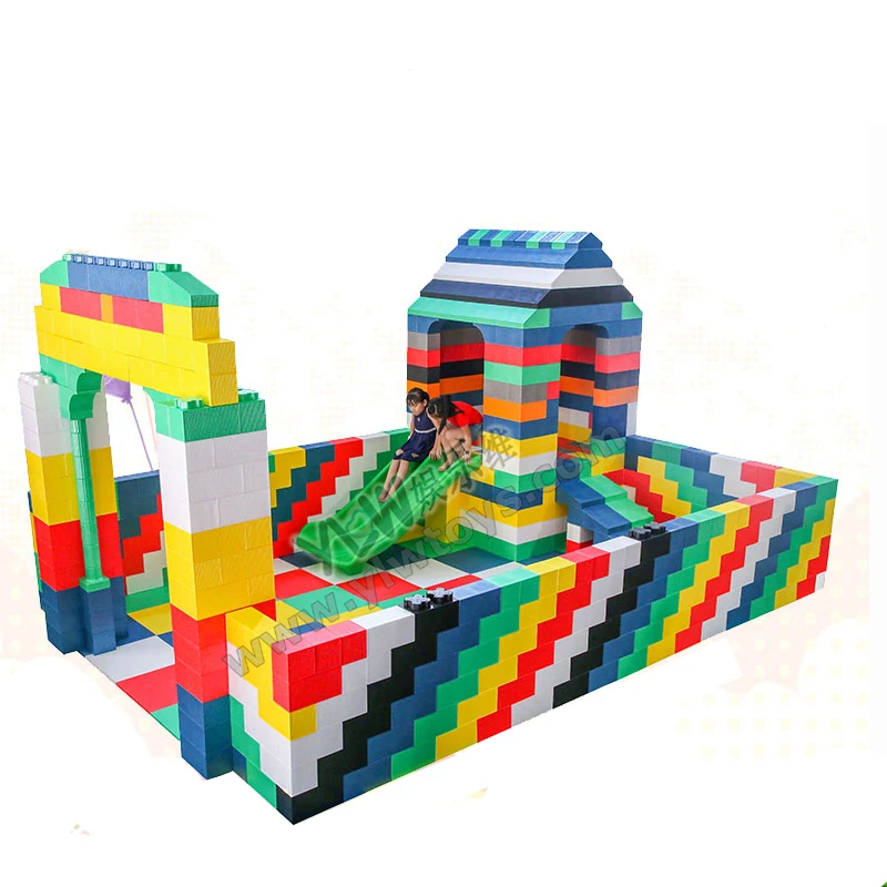 HOT sales soft indoor playground Wholesale soft EPP blocks mall play area DIY plastic indoor big plastic block parks YLW-EPP0324 environmental pu software footlog with wooden frame and sponge kids soft toy plant children playground set ylw ina171019