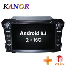 KANOR 7inch Android 2 Din Car Radio For Hyundai I40 With GPS Navigation Radio Bluetooth RDS Map WIFI Car Multimedia Headunit