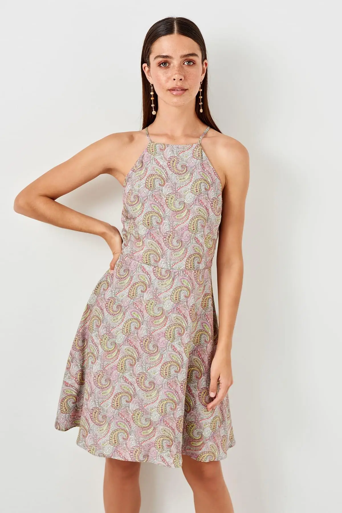 

Trendyol With Multi-Colored Strap Dress TWOSS19XM0301