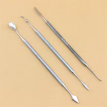 3 шт./компл. стоматологический ложка для воска скульптуры нож Нержавеющая сталь двусторонний клей разделочный нож стоматологических инструментов Стоматологическая Палочки воск инструмент