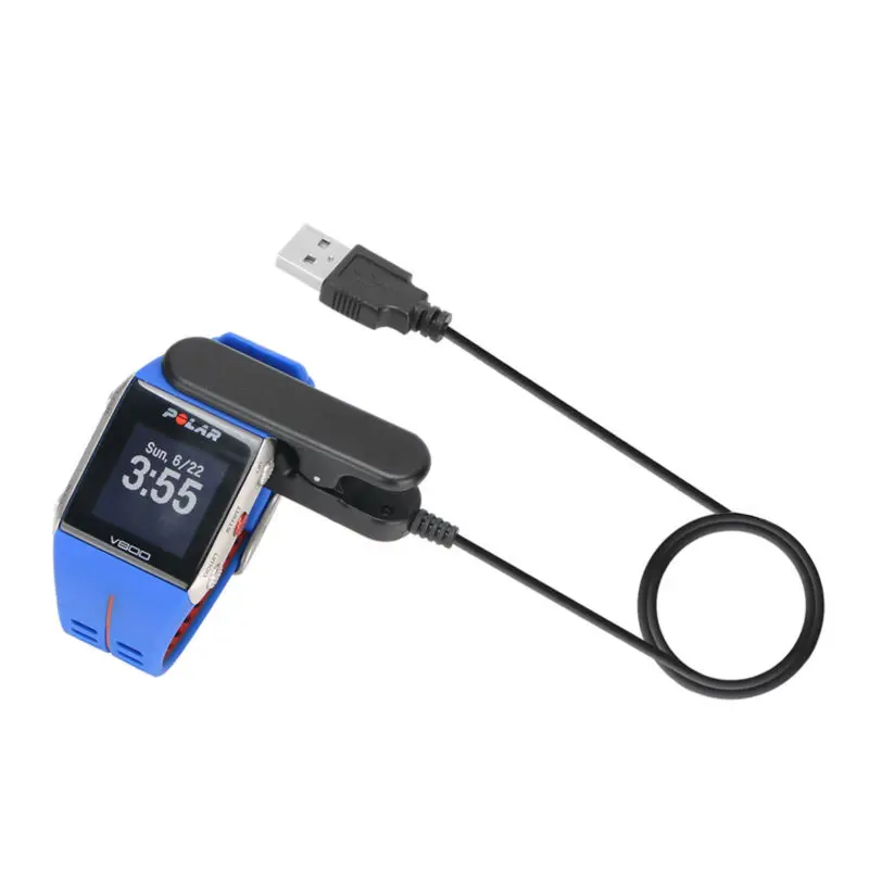 

100cm Smart Bracelet Watch Power Charger USB Data Charging Cable Cord For Polar Smart Watch V800 Clip Charger