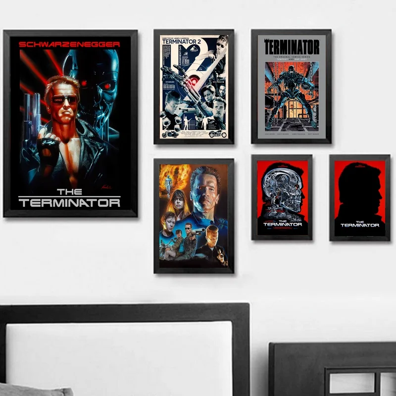 

Terminator Movie Poster Wall Art Wall Decor Silk Prints Art Poster Paintings for Living Room