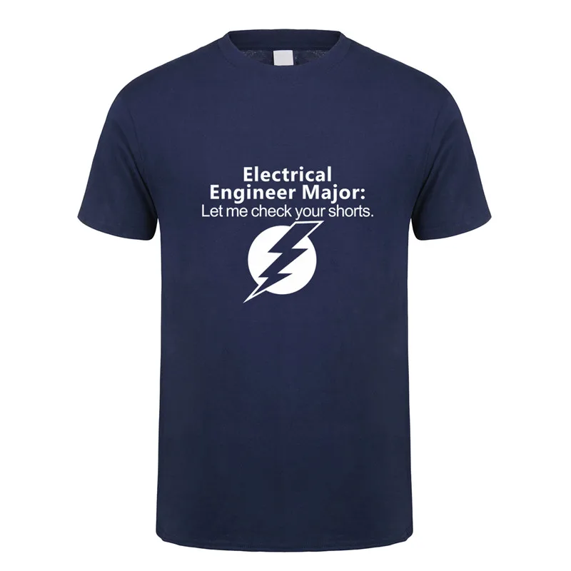 Electrial engineer Major футболка мужская с коротким рукавом Хлопок забавная креативная
