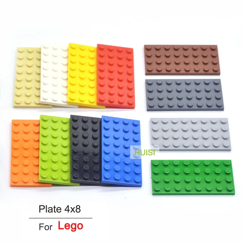 

Boys Developmental Toys For 6 Years Old Kid Plastic Buiding Toy Blocks Bricks 4X8 BasePlate Stem Learning Toys Education 20pcs