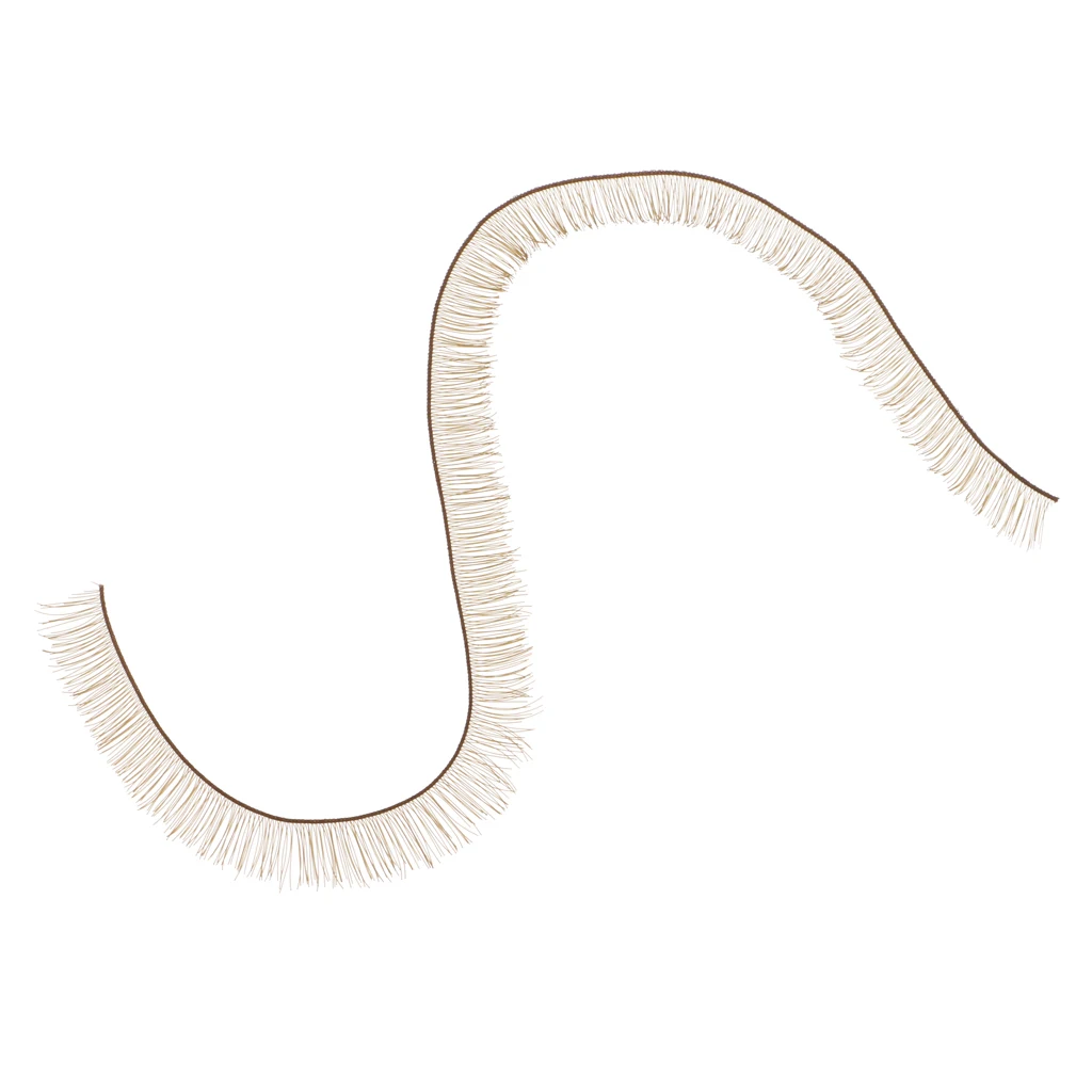 200Pcs Soft Plastic False Eyelashes Eyelash Strips for BJD Baby Dolls Eye Make up 200*8mm Various Colored