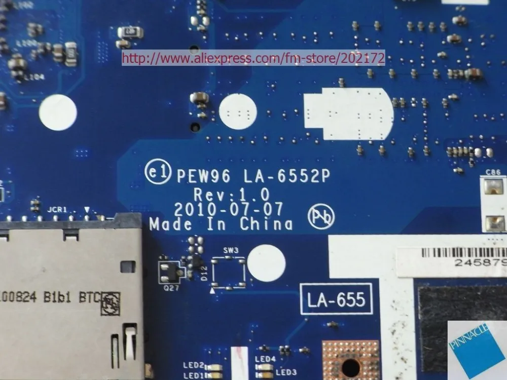Motherboard para Acer aspire 5552 5252 Gateway