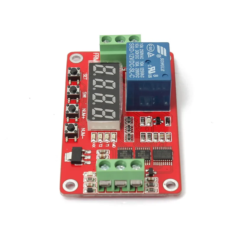 

12V DC Multifunction PLC Module Delay Time Switch module/cycle/delay/timer/switch/self lock/module /18 kinds of function
