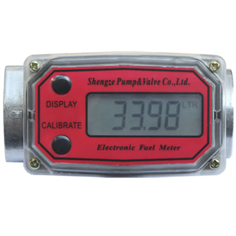 

Digital Turbine Flow Meter Flowmeter Gauge Caudalimetro Electronic Flow Indicator Sensor Counter Petrol Fuel Plomeria Water DN25