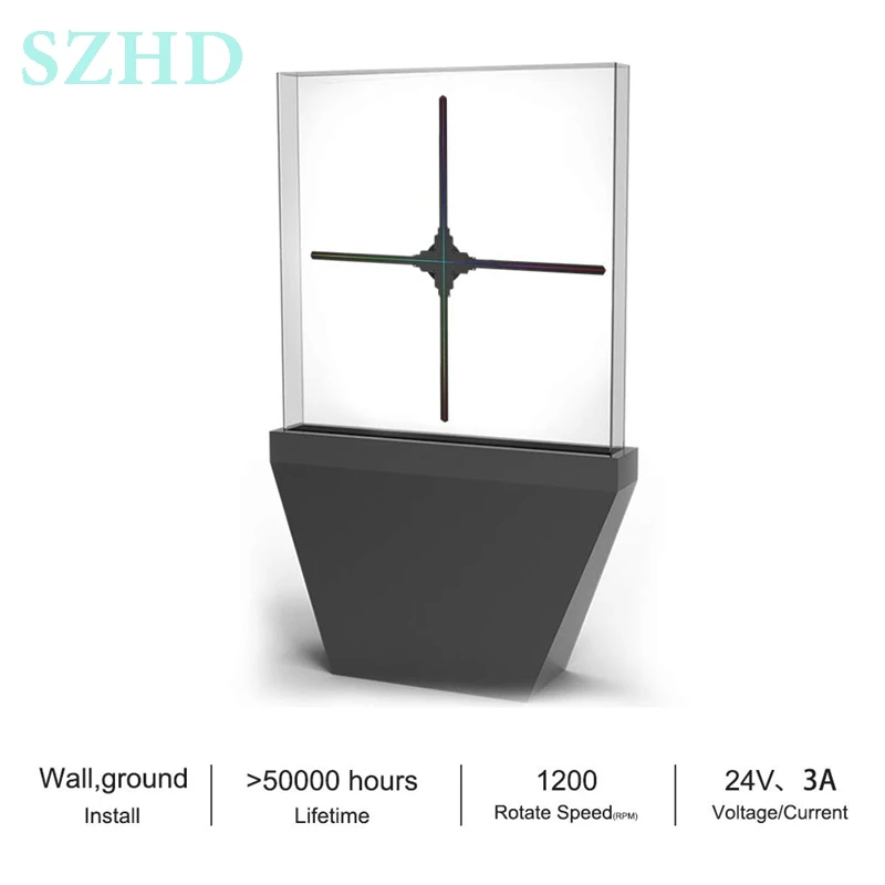  100cm Wifi app high image quality Dseelab 3d hologram led advertising display 3d projector - 4000299831564