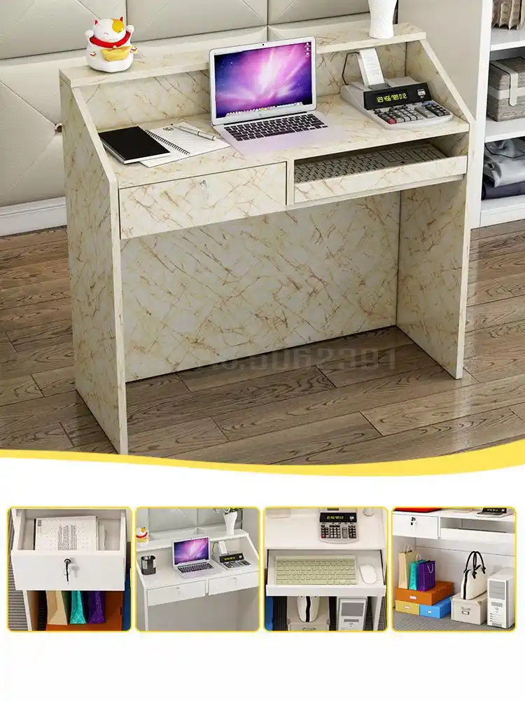 Simple Modern Supermarket Cashier Bar Table Small Beauty Salon